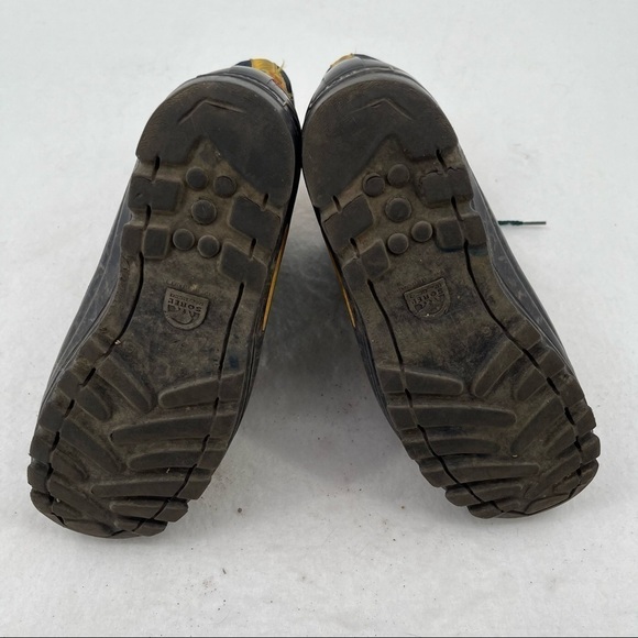 SOREL Youth Boys Kaufman Blue Yellow Orange Winter Snow Boots insulated size: 6 - Picture 2 of 6